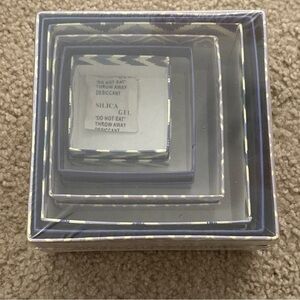 New DCWV 6 Pack Small Nesting Gift Boxes w/ Lids 5”x5”x3” Square Purple